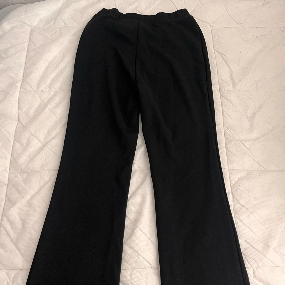 flared black leggings from cotton on